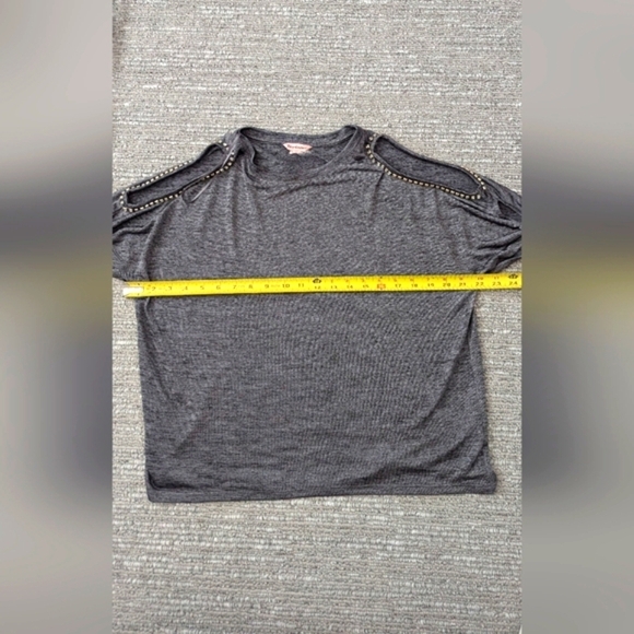 Juicy Couture Women's (Size XS) Rhinestone Cold Shoulder/Peek-A-Boo Sleeve Top - Picture 6 of 8